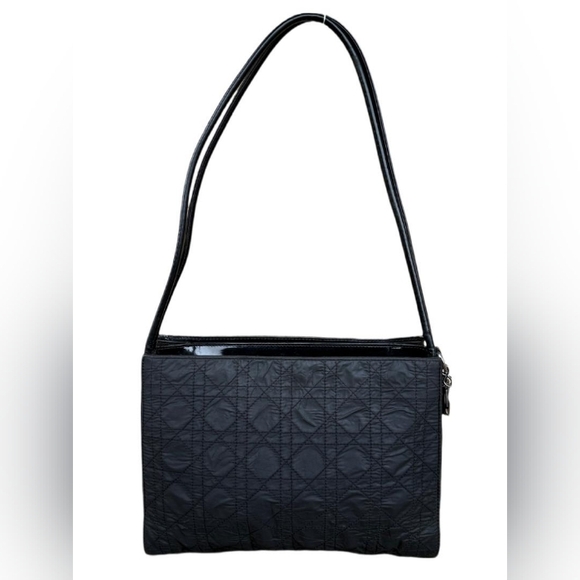 Authentic Christian Dior Nylon Cannage Shoulder Bag